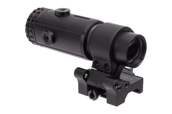 Sight Mark T-5 5x23mm magnifier with picatinny flip to side mount. Black finish.